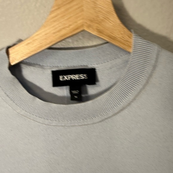 Express Women's Crewneck Sweater in Light Blue - Picture 2 of 7